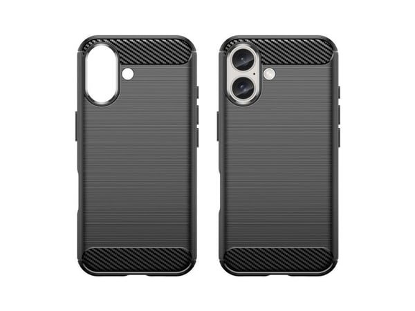Hurtel Etui silikonowe Carbon Case do iPhone 16 Plus - czarne