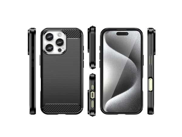 Etui silikonowe Carbon Case do iPhone 16 Pro - lajittelu