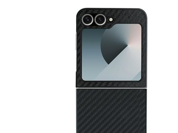 BMW BMW BMHCZF622NBCK Z Flip6 F741 svart/svart hardcase Carbon Blue Line