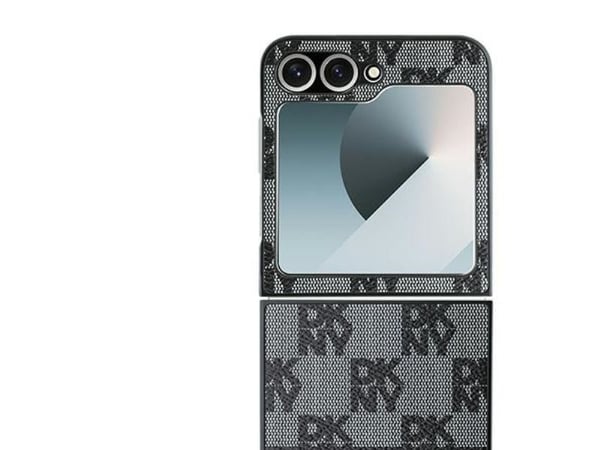 DKNY DKHCZF6PCPTSSK Z Flip6 F741 deksel svart/black Chequered Pattern Printed Stripes