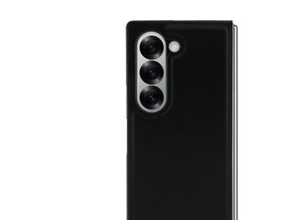DKNY PU-lær stack logo MagSafe mobildeksel til Samsung Galaxy Z Fold 6, svart