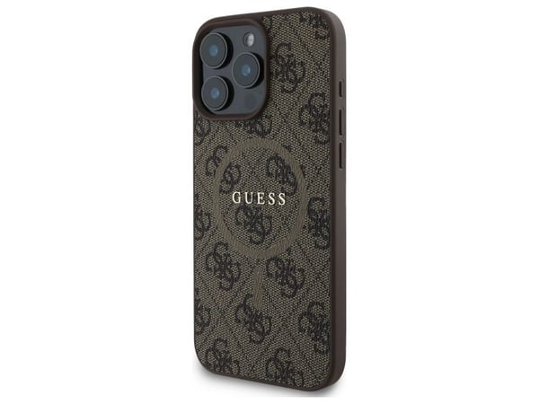 Guess 4G ring classic-logo MagSafe-deksel til iPhone 16 Pro Max - brun