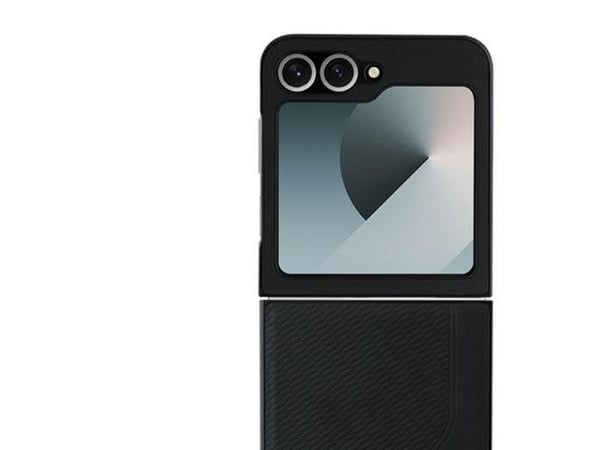 Mercedes lær-tre-look MagSafe-deksel for Samsung Galaxy Z Flip 6 - sort