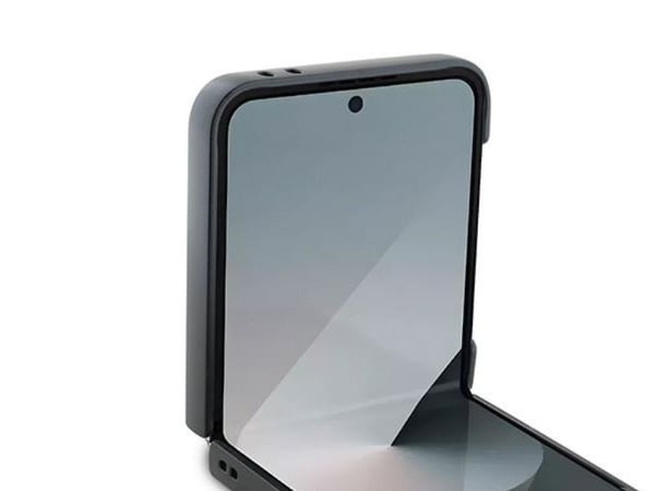Mercedes lær-tre-look MagSafe-deksel for Samsung Galaxy Z Flip 6 - sort