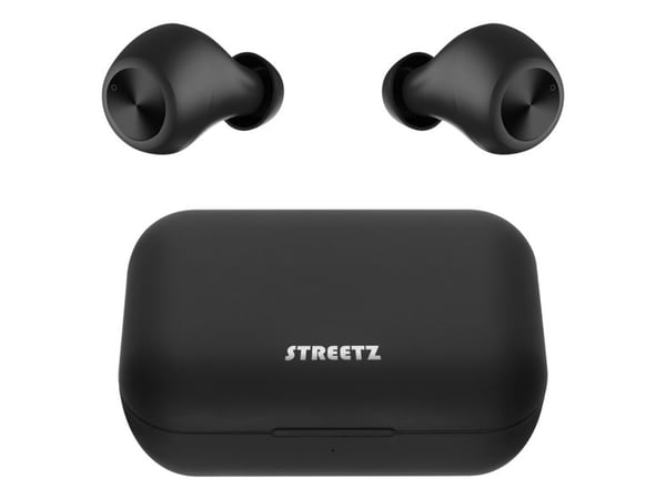 Streetz TWS-110, True Wireless Stereo (TWS), Samtaler/musikk, 20 - 20000 Hz, Hodesett, Sort