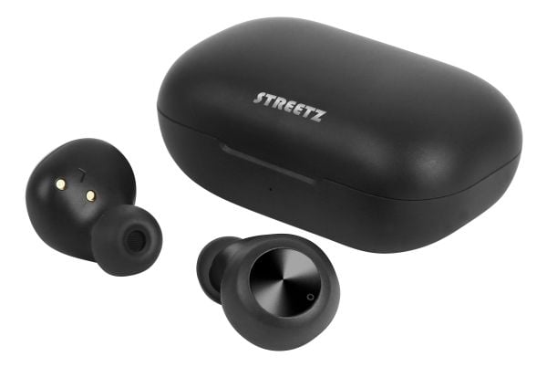 Streetz TWS-110, True Wireless Stereo (TWS), Samtaler/musikk, 20 - 20000 Hz, Hodesett, Sort