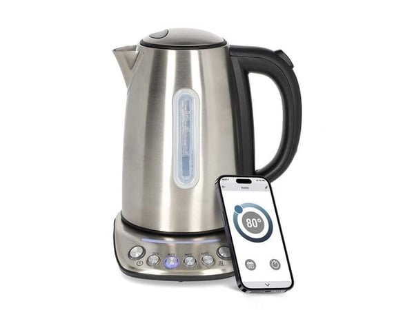Nedis KAWK8000WIFI, 1,7 l, 2200 W, Rustfritt stål, Rustfritt stål, Justerbar termostat, Trådløs