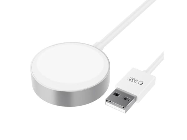 Tech-Protect laddare för Apple Watch Ultraboost Magnetic Charging 120 cm - vit