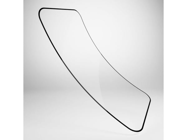 Puro Flexible Glass D3O hybridglass med svart ramme for iPhone 16 Plus / iPhone 15 Pro Max / iPhone 15 Plus