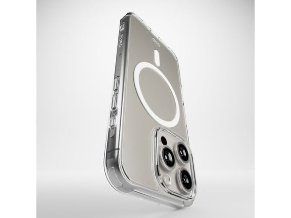 Puro Impact Clear D3O MagSafe silikondeksel til iPhone 16 Pro Max - gjennomsiktig