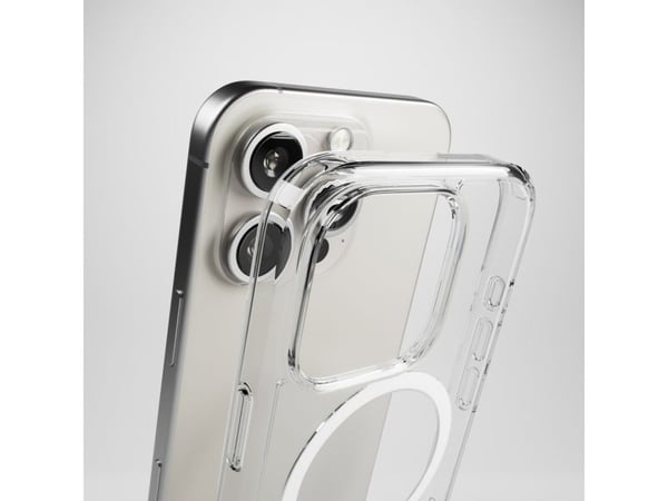 Puro Impact Clear D3O MagSafe silikondeksel til iPhone 16 Pro Max - gjennomsiktig