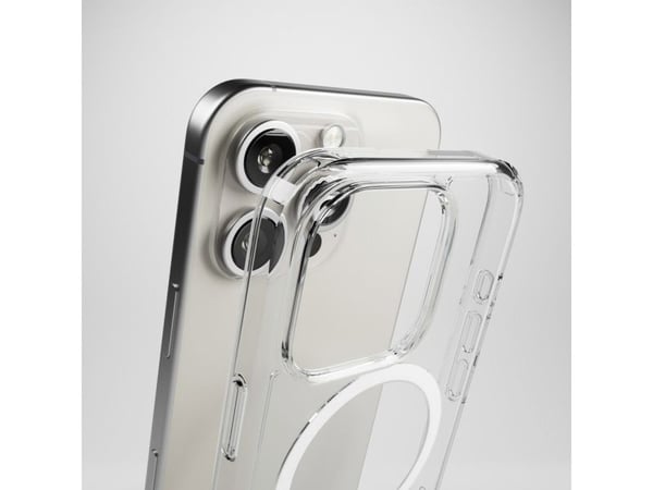 Puro Impact Clear D3O MagSafe silikondeksel til iPhone 16 Pro - gjennomsiktig