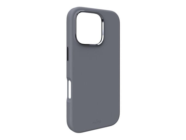 Puro Icon Mag Mag Pro MagSafe silikonikotelo iPhone 16 Pro - tummanharmaa