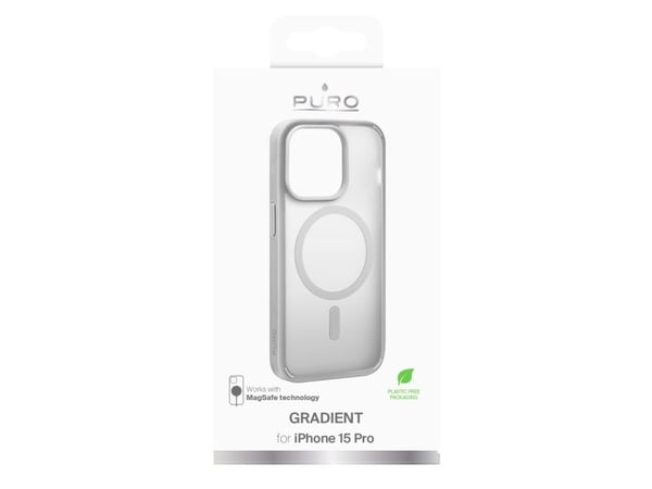 PURO PUIPC1561GRADIENTLGR, Etui, Apple, iPhone 15 Plus, 15,5 cm (6.1"), Sølv