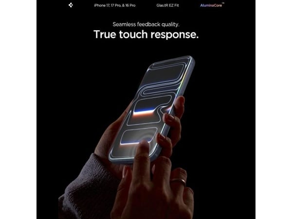 Spigen GLAS.tR EZ Fit, Apple, iPhone 16 Pro, Läpinäkyvä, 2 kpl