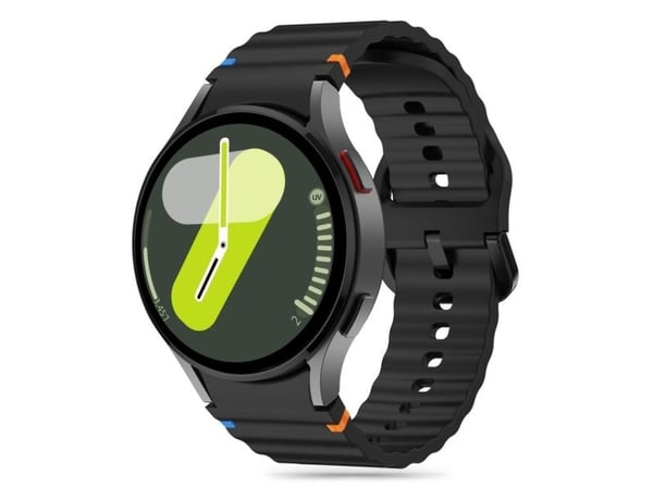 Tech-Protect SILICONE SPORT rem til Samsung Galaxy Watch 4 / 5 / 5 PRO / 6 / 7 / FE | svart