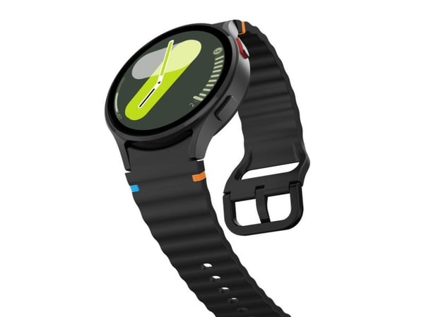 Tech-Protect SILICONE SPORT rem til Samsung Galaxy Watch 4 / 5 / 5 PRO / 6 / 7 / FE | svart