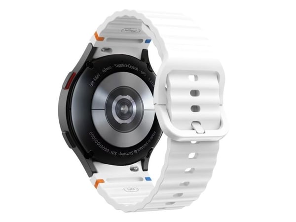 Tech-Protect silikon sportsrem for Samsung Galaxy Watch 4 / 5 / 5 Pro / 6 / 7 / FE - hvit