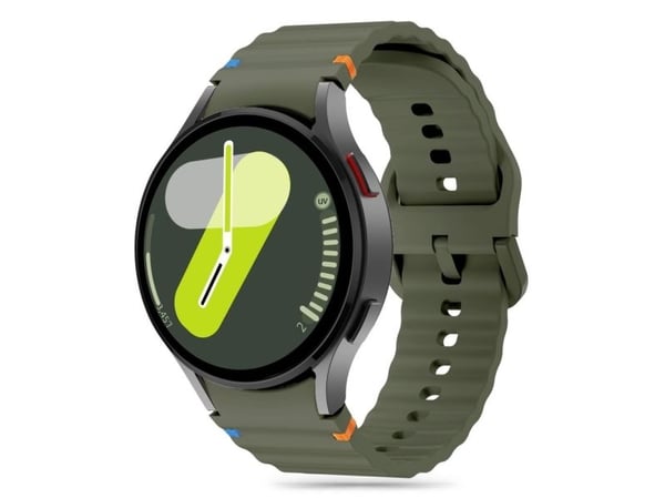 Tech-Protect silikonreim Sport til Samsung Galaxy Watch 4/5/5 Pro/6/7/FE Army Green