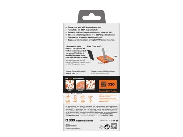 Etui SBS Full Active D3O do iPhone 16 Pro Max - czarne