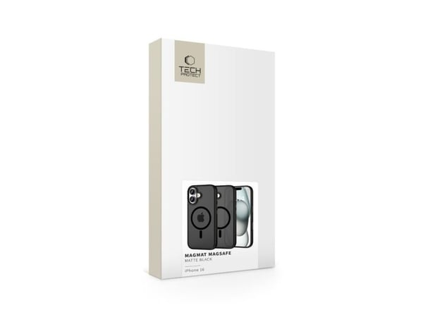 Tech-Protect MagMat MagSafe-skal för iPhone 16 - svart