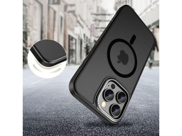 Tech-Protect MagEdge MagSafe-etuie til iPhone 16 Pro - semitransparent