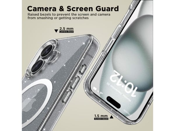 Tech-Protect FlexAir Hybrid MagSafe-telefonetui til iPhone 16 - klar