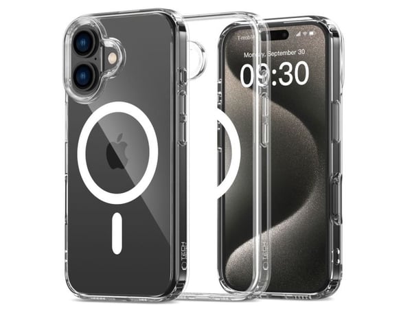 TECH-PROTECT FLEXAIR hybrid MagSafe-omslag til iPhone 16 Plus klar
