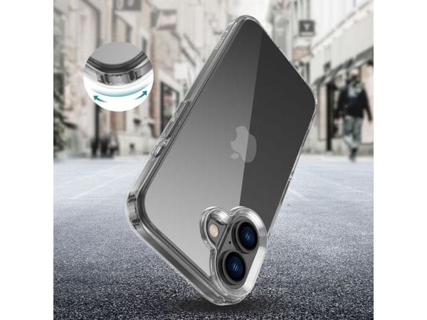 Tech-Protect FlexAir hybridfodral för iPhone 16 - Transparent