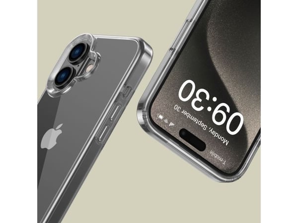 Tech-Protect FlexAir hybridfodral för iPhone 16 - Transparent