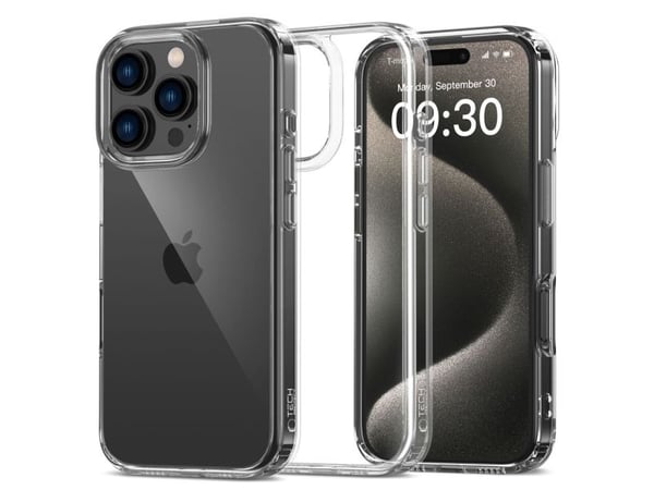 Tech-Protect FlexAir hybrid iPhone 16 Pro Max-skal - klar