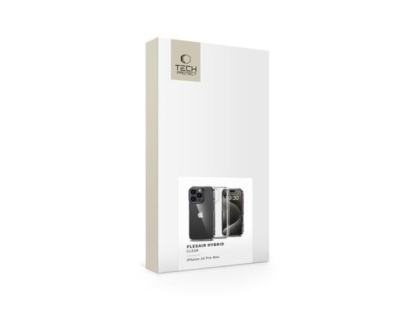Tech-Protect FlexAir hybrid iPhone 16 Pro Max-skal - klar
