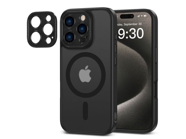 Tech-Protect MagCam MagSafe-skal till iPhone 16 Pro - halvtransparent