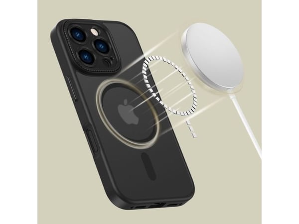 Tech-Protect MagCam MagSafe-skal till iPhone 16 Pro - halvtransparent