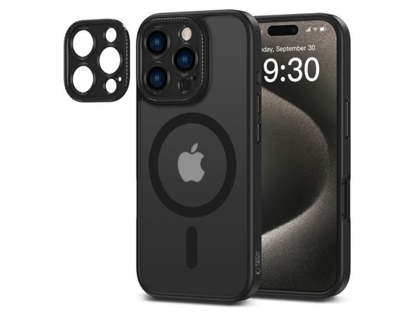 Tech-Protect MagCam MagSafe-skal till iPhone 16 Pro Max - semitransparent