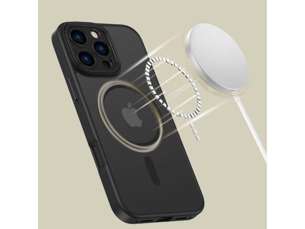 Tech-Protect MagCam MagSafe-skal till iPhone 16 Pro Max - semitransparent