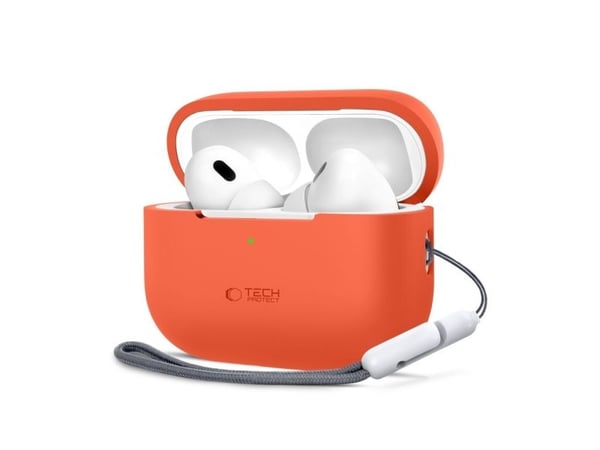 Tech-Protect etui i silikon til APPLE AIRPODS PRO 1/2 Tech-Protect neonoransje