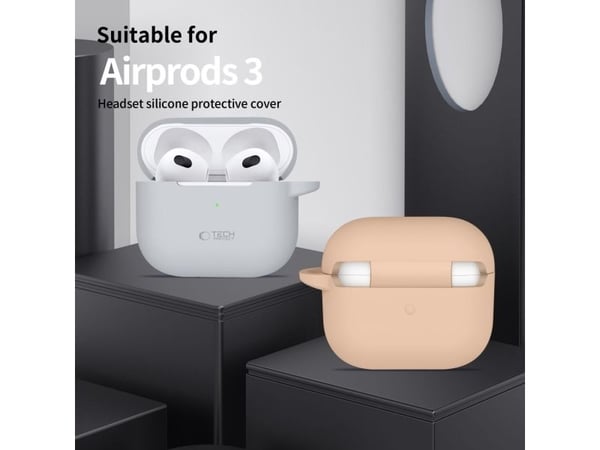 Tech-Protect TECH-PROTECT SILICONE HOOK APPLE AIRPODS 3 OLIVE GREEN