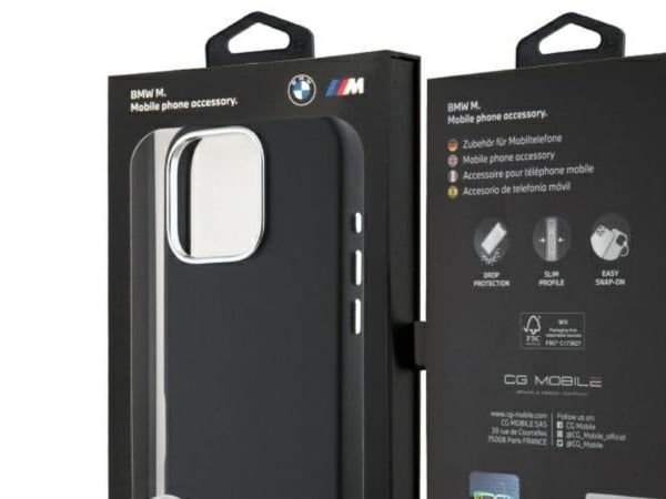 BMW M Smooth full wrap MagSafe-deksel til iPhone 16 Pro - svart