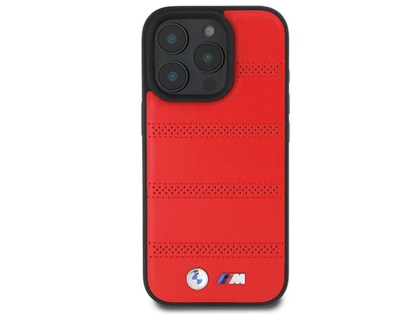 BMW BMW BMHMP16L23PUSPR iPhone 16 Pro 6.3" czerwony/red hardcase M Perforated And Stitched Line MagSafe