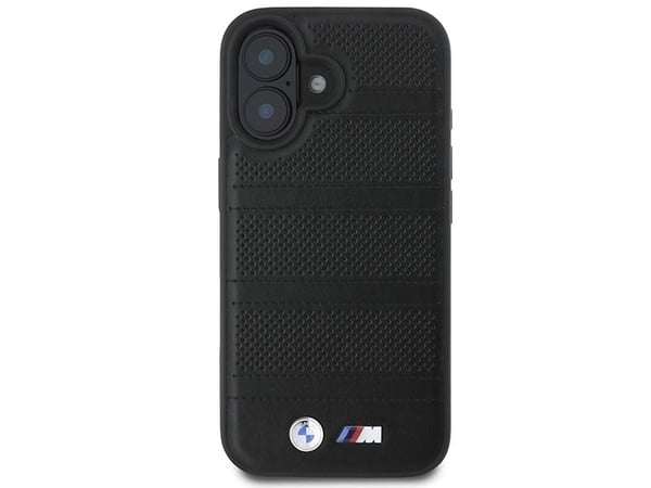 BMW M perforert og sydd Line MagSafe-deksel til iPhone 16 - sort