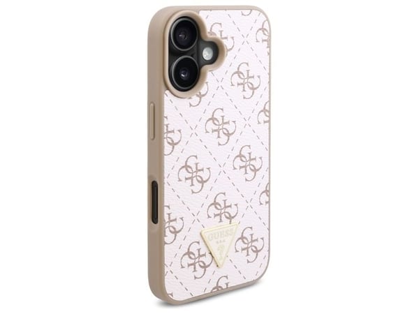 Guess New 4G Triangle iPhone 16-deksel - hvit