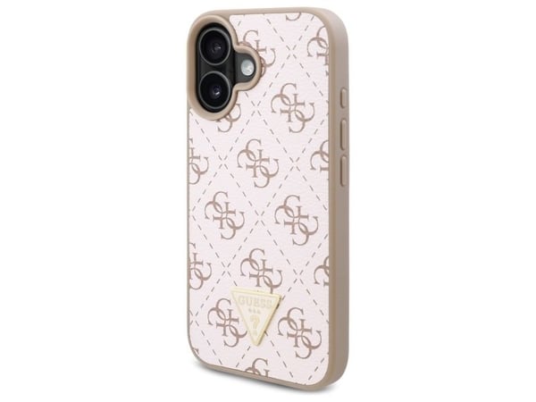 Guess New 4G Triangle iPhone 16-deksel - hvit