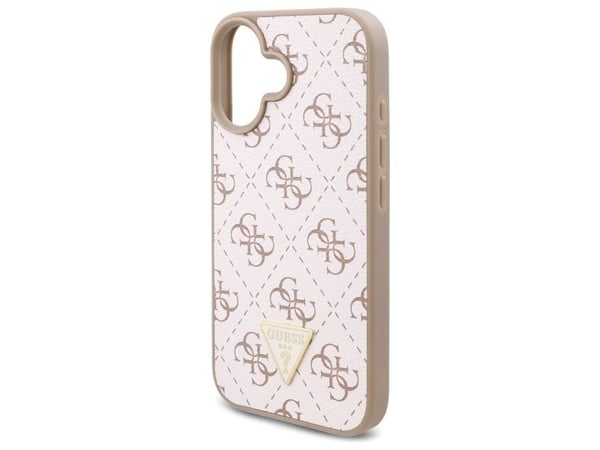 Guess New 4G Triangle iPhone 16-skal - vit
