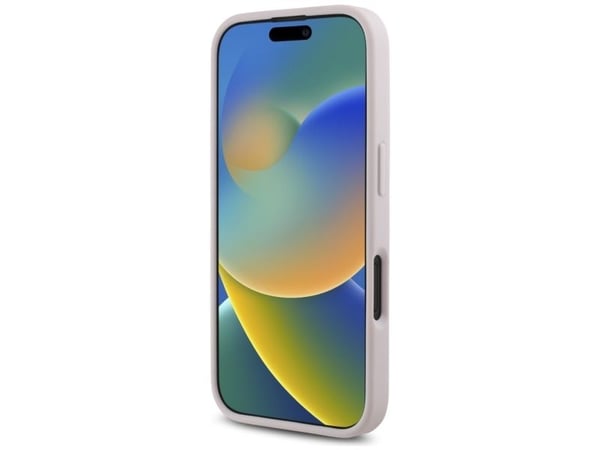 Guess tikattu metalli logo Apple iPhone 16 - puhelimen kotelo vaaleanpunainen