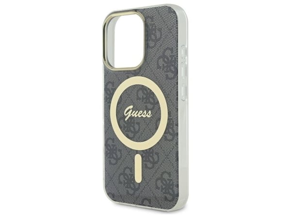 Dėklas Guess GUHMP16LH4STK iPhone 16 Pro 6.3" juoda/juodas kovakotelo IML 4G MagSafe IML 4G MagSafe