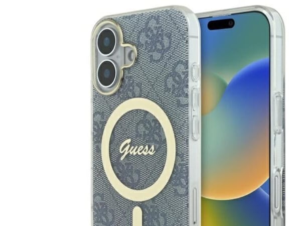 Guess IML 4G MagSafe iPhone 16-skal - Blå