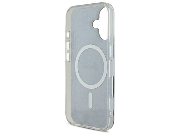 Kotelo Guess GUHMP16SH4STK iPhone 16 6.1" musta/musta kovakotelo IML 4G MagSafe