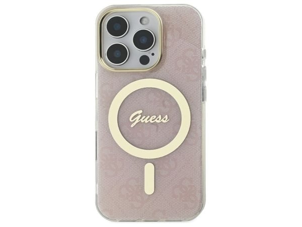 Guess IML 4G MagSafe-deksel Apple iPhone 16 Pro Max - telefondeksel rosa farge