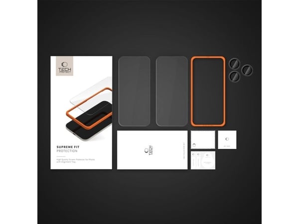 Tech-Protect SZKLO HARTOWANE TECH-PROTECT SUPREME SET 3-PACK IPHONE 16 PRO CLEAR